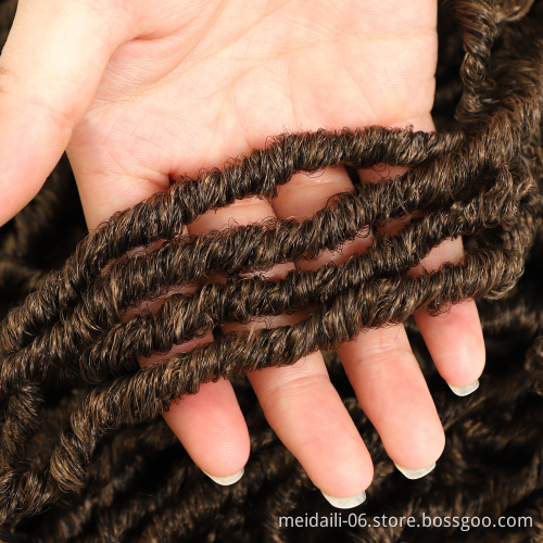 Factory price synthetic crochet dreadlocks faux locs hair extensions braiding faux locs